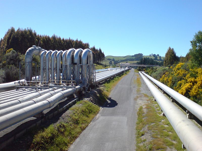 If the Binary Cycle geothermal plants succeed, we may be able to provide heat and electricity to a lot of the world without needing hot steam to move through these sorts of pipelines.